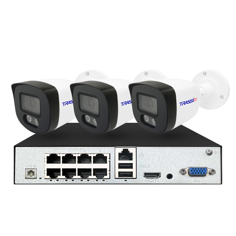 Комплект TR-Lite 1110-8P + 3 камеры TR-Lite L2B5