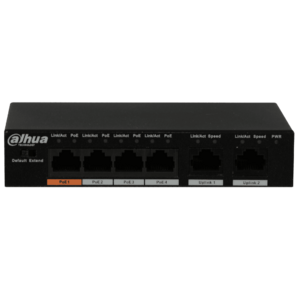 Неуправляемый 4-портовый Fast Ethernet PoE-коммутатор Dahua DH-PFS3006-4ET-60