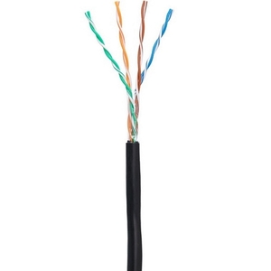 Кабель U/UTP NETLAN EC-UU004-5E-PE-BK неэкранированная витая пара Cat 5е для внешней прокладки, 305 м