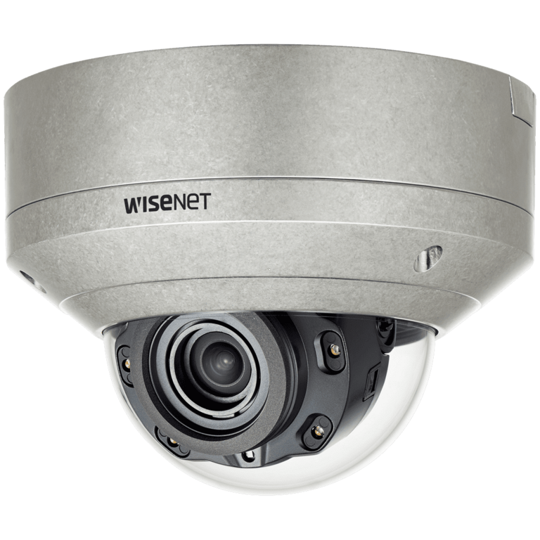 Вандалозащищенная 5Мп IP-камера Wisenet XNV-8080RS с ИК-подсветкой